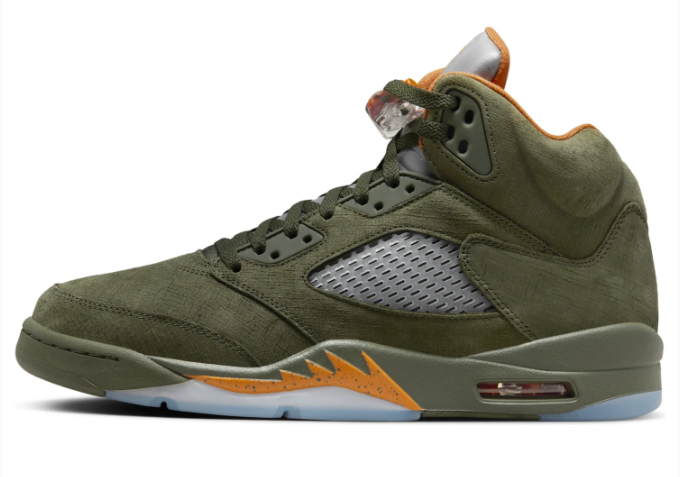 Air Jordan 5 Retro 'Olive' (2024) Sneakers - Olive / Orange