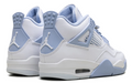Air Jordan 4 Women's 'Aluminum' Sneakers - White / Blue