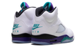 Air Jordan 5 'Grape' Sneakers - White / Emerald / Grape Ice