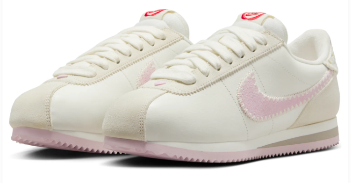 Nike Cortez Women's Sneakers 'Valentine's Day' 2025 - Sail / Pink