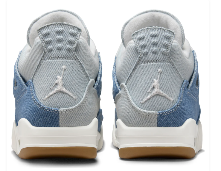 Air Jordan 4 Women's Sneakers - Blue Denim