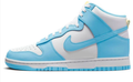 Nike Dunk High Retro "Blue Chill" – White, Blue & Yellow Leather Sneaker