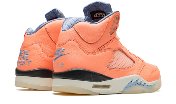 DJ Khaled x Air Jordan 5 Retro 'We The Best - Crimson Bliss' Sneakers - Coral / Blue