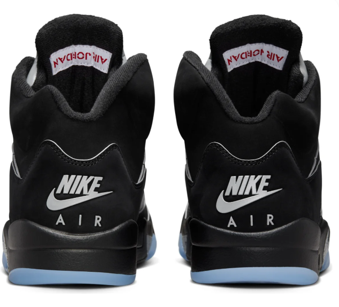 Air Jordan 5 Retro 'Black Metallic' (2025) Sneakers - Black / Silver / Red