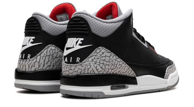 Air Jordan 3 Retro 'Black Cement' 2024 Sneakers - Black / Grey