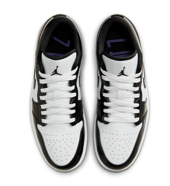 Air Jordan 1 Low SE 'Black White Concord' Sneakers - Black / White / Blue